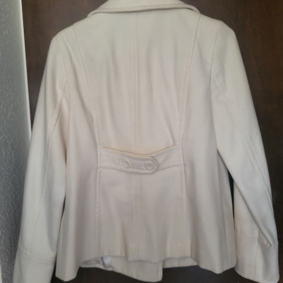 Old Navy Women's Off-White Peacoat - Picture 2 of 3